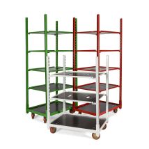 Coloured Danish trolleys
