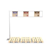 Attachment for pallet frame