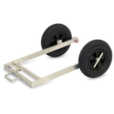 How do you get around unpaved terrain with a Danish trolley?